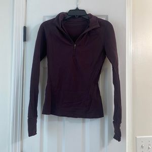 Lululemon plum quarter zip